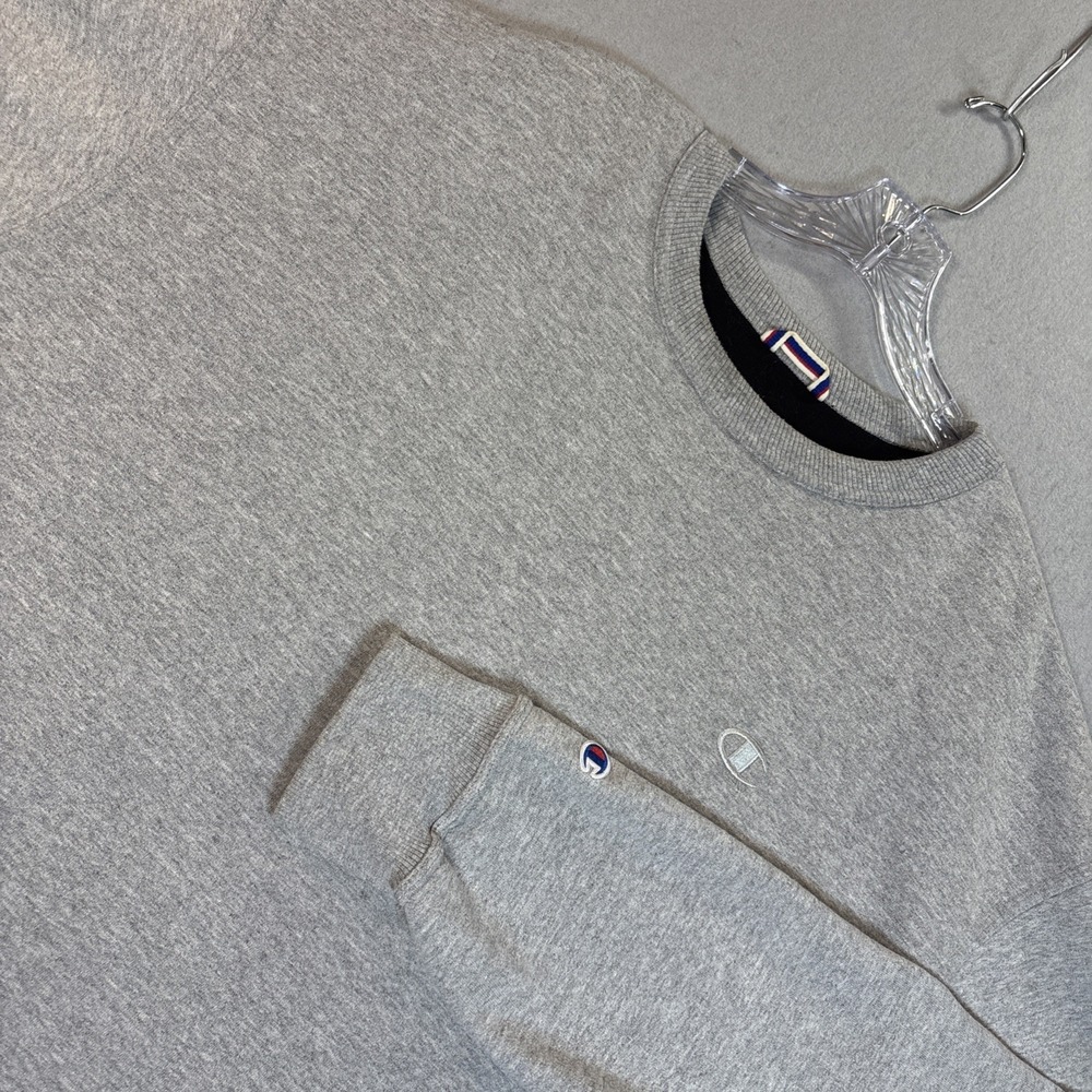 Champion Authentic Athleticwear Gray‎ Crew Neck Pullover Sweatshirt 2XL Men's
